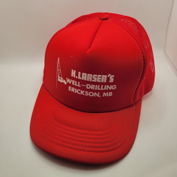 Kayjet Well Drilling Red Stacked Hat Foam Mesh Vintage Snapback Adjustable - Picture 9 of 11